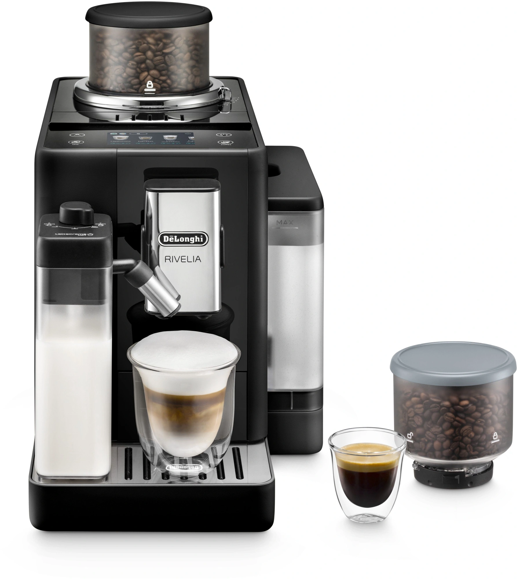 Кофемашина Delonghi Rivelia EXAM440.35.B 1450Вт черный