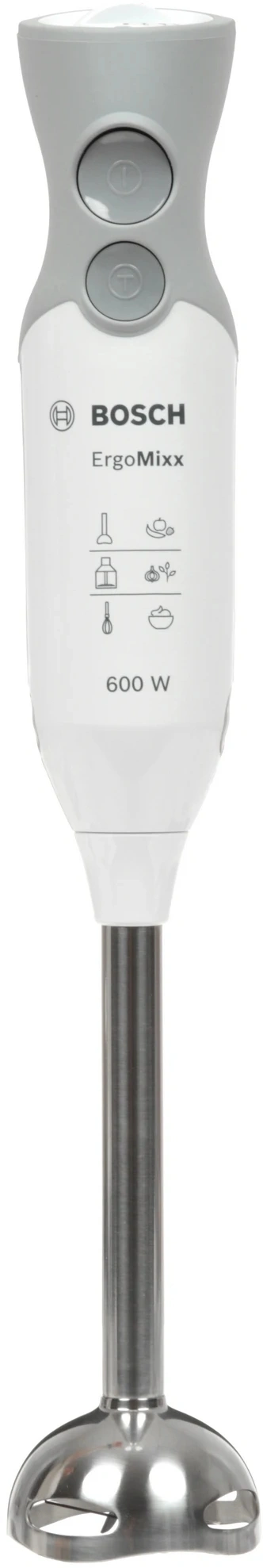 Блендер погружной Bosch MSM66120 600Вт белый/серебристый