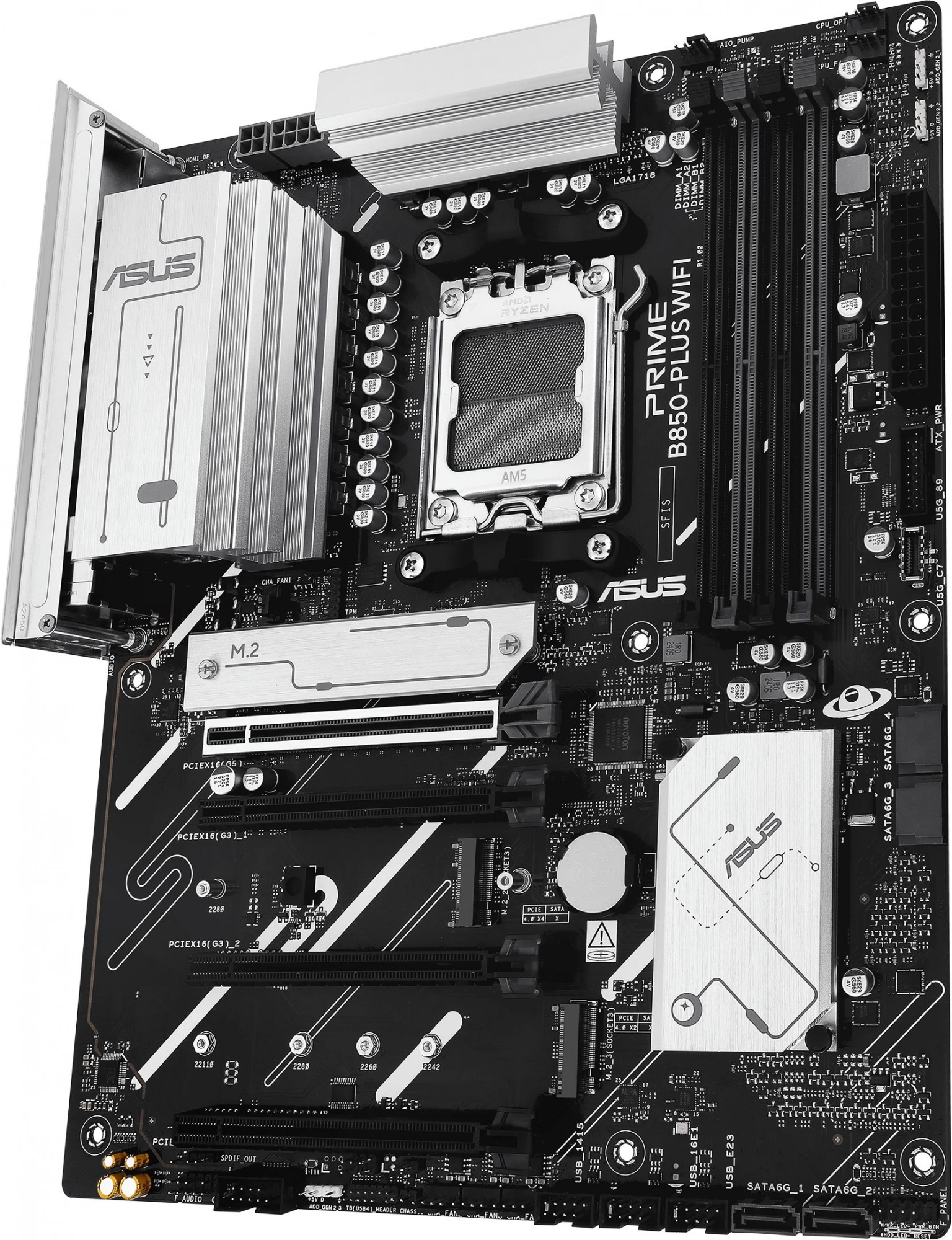 Материнская плата Asus PRIME B850-PLUS WIFI Socket AM5 AMD B850 4xDDR5 ATX AC`97 8ch(7.1) 2.5Gg RAID+HDMI+DP