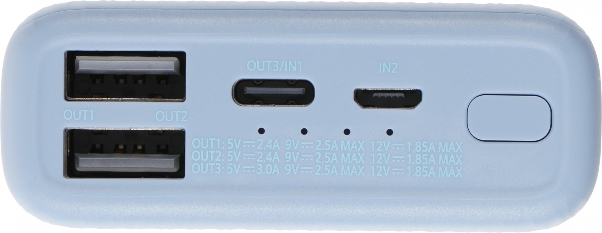 Мобильный аккумулятор ZMI QB817 10000mAh QC3.0/PD3.0 22.5W 3A 2xUSB-A/USB-C голубой (QB817 BLUE)