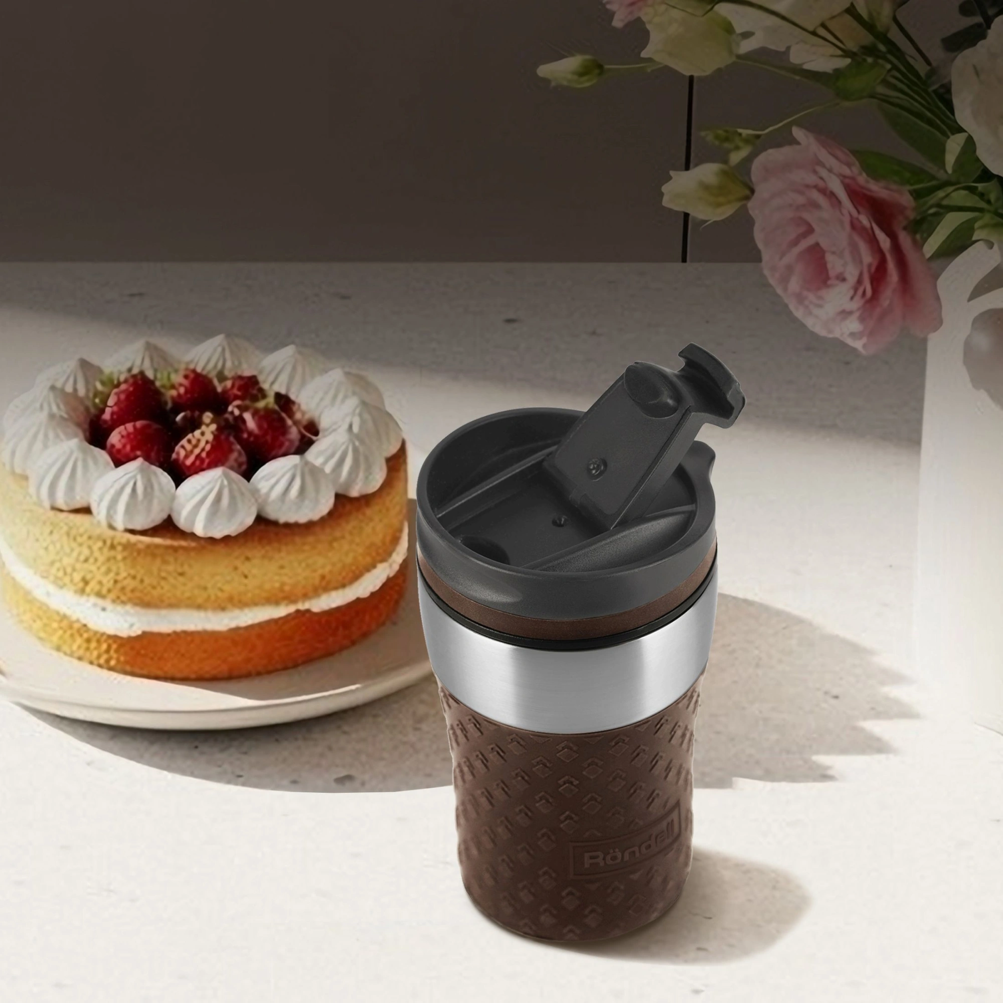 Термокружка для напитков Rondell The Morning Mocco RDS-1162 0.26л. коричневый картонная коробка