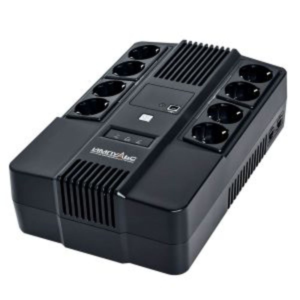 MT60102 - Источник бесперебойного питания ИМПУЛЬС МАСТЕР 600, 600/360 ВА/Вт, LED, USB, RJ11/RJ45, SCHUKOx8. АКБ 1х7Ач.