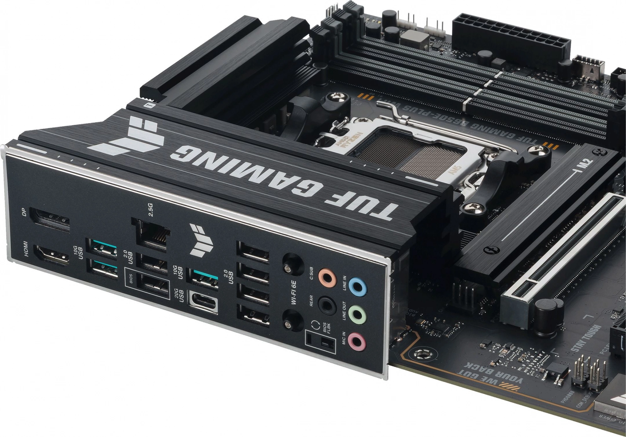Материнская плата Asus TUF GAMING B650E-PLUS WIFI Socket AM5 AMD B650 4xDDR5 ATX AC`97 8ch(7.1) 2.5Gg RAID+HDMI+DP