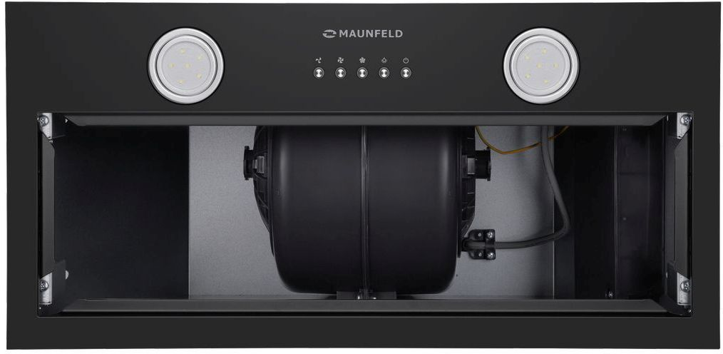Вытяжка встраиваемая Maunfeld TRAPEZE 602M черный управление: кнопочное (1 мотор)