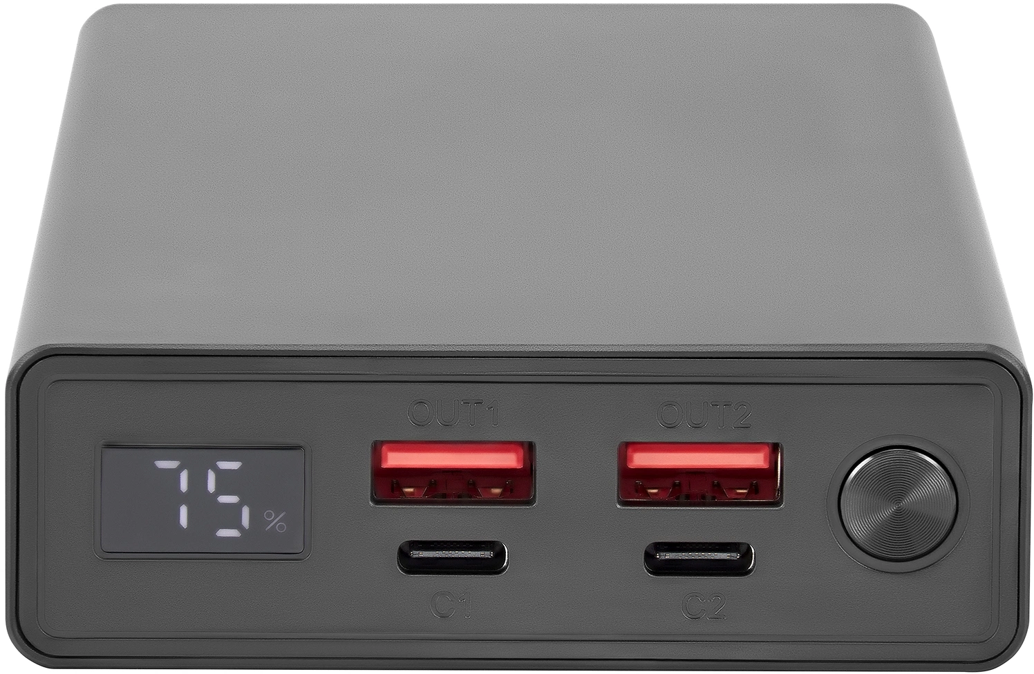 Мобильный аккумулятор Digma DGPD100WA 20000mAh QC3.0/PD3.0 100W 5A 2xUSB-A/2xUSB-C черный (DGPD20A100ABK)