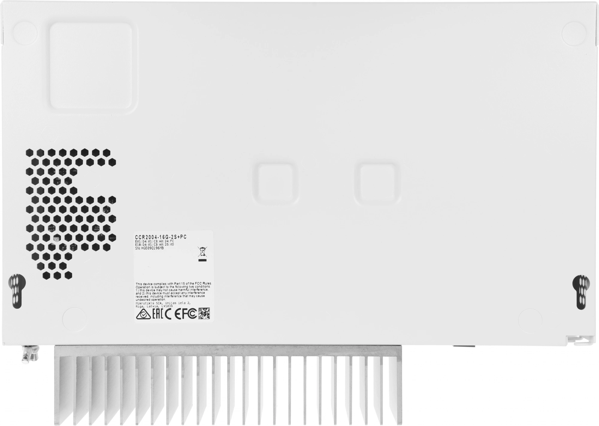 Маршрутизатор MikroTik CCR2004-16G-2S+PC 10/100/1000BASE-TX/SFP/SFP+ белый