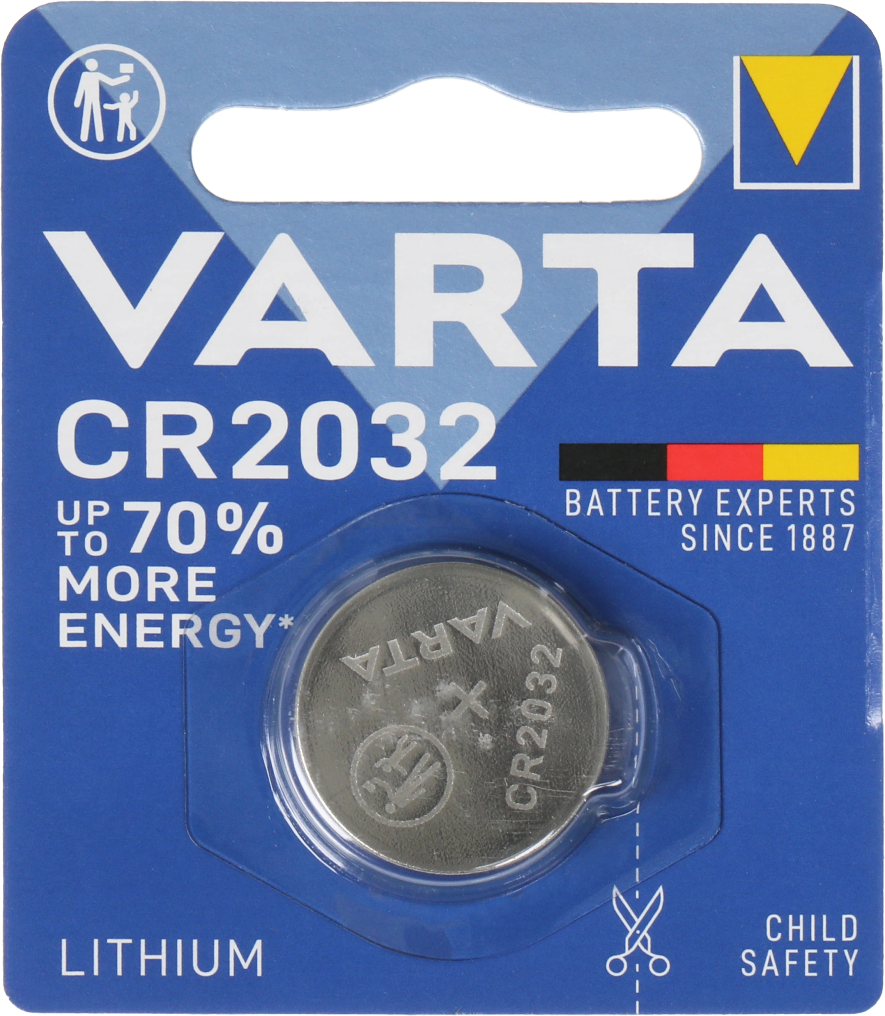 Батарея Varta Electronics BL1 Lithium CR2032 (1шт) блистер