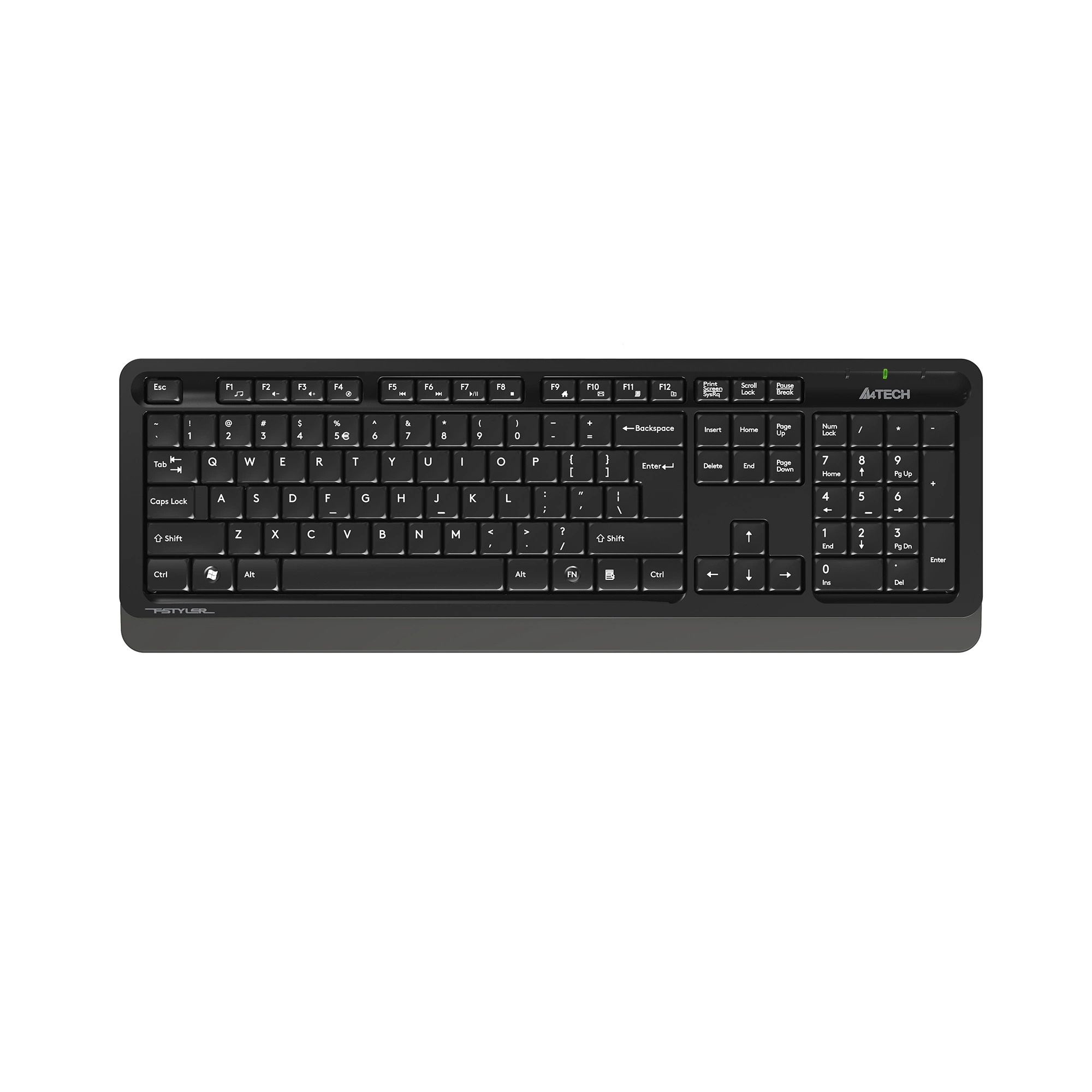 Клавиатура + мышь A4Tech Fstyler FG1010 клав:черный/серый мышь:черный/серый USB беспроводная Multimedia (FG1010 GREY)