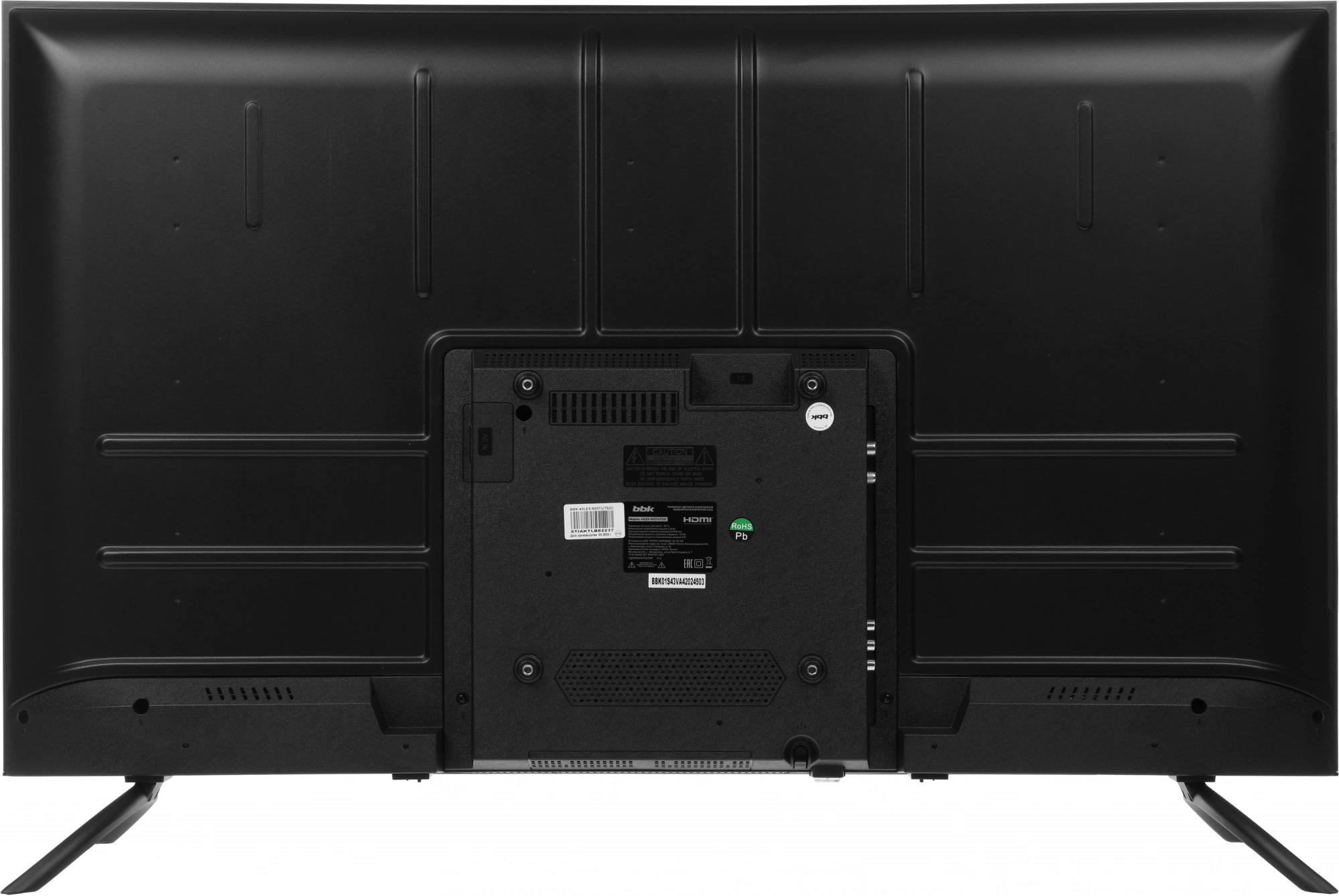 Телевизор LED BBK 43" 43LEX-8257/UTS2C (B) Яндекс.ТВ Frameless черный/черный 4K Ultra HD 60Hz DVB-T2 DVB-C DVB-S2 USB WiFi Smart TV (RUS)