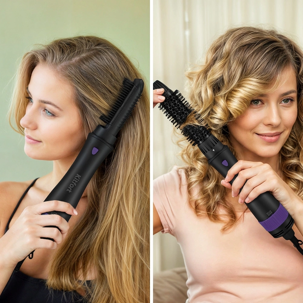 Фен-щетка Kitfort КТ-3236-1 1000Вт фиолетовый/черный