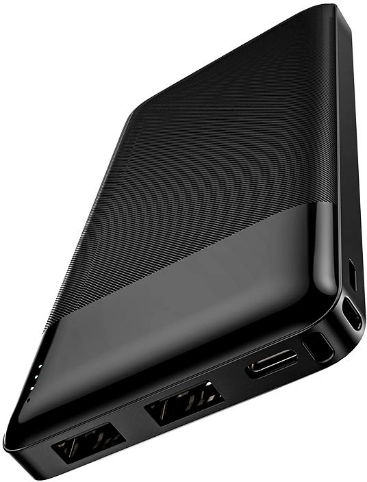 Мобильный аккумулятор Hoco J72 Easy travel 10000mAh 2A 2xUSB-A черный