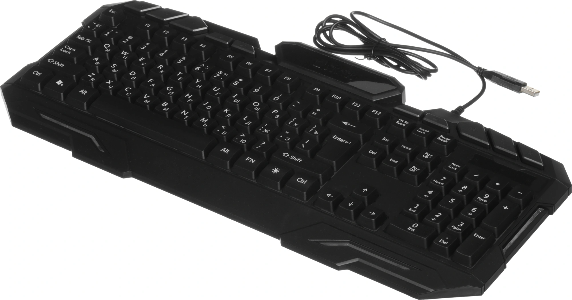 Клавиатура Оклик 700G Dynasty черный USB Multimedia for gamer LED