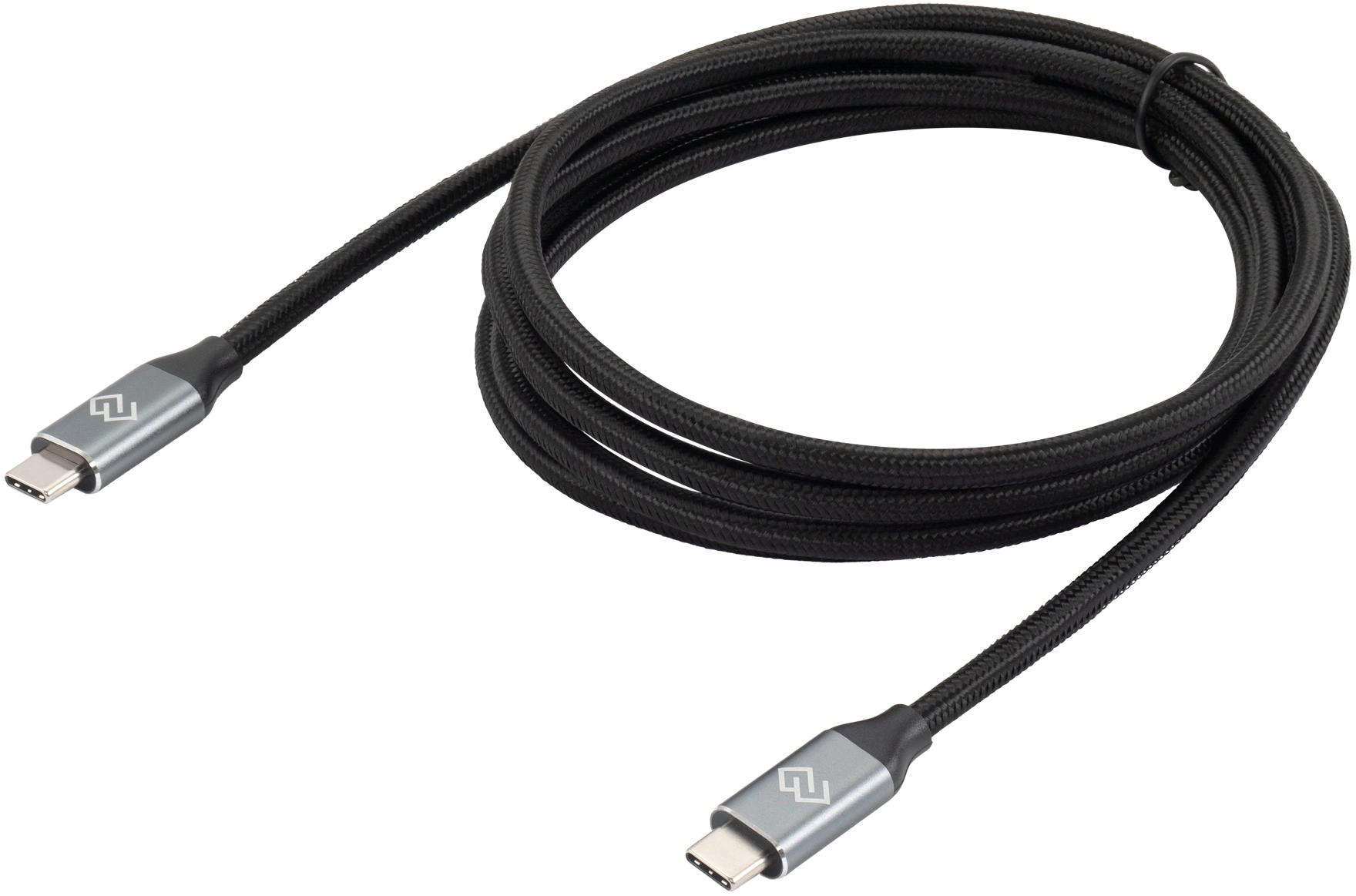 Кабель Digma D-TYPE-C-USB3.2-100W-4K-2M USB Type-C (m)-USB Type-C (m) 2м черный