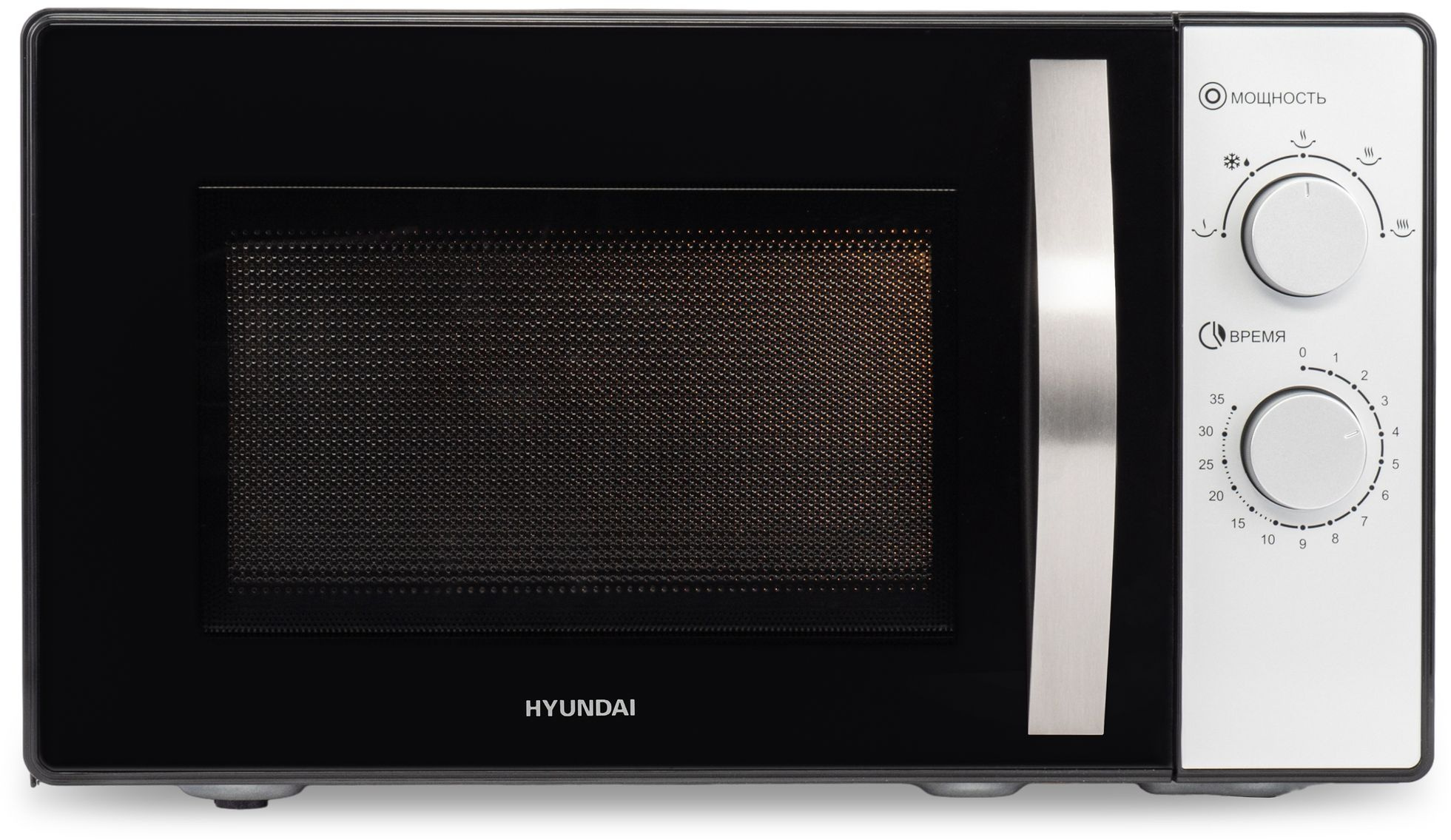 Микроволновая Печь Hyundai HYM-M2025 25л. 900Вт черный/серебристый