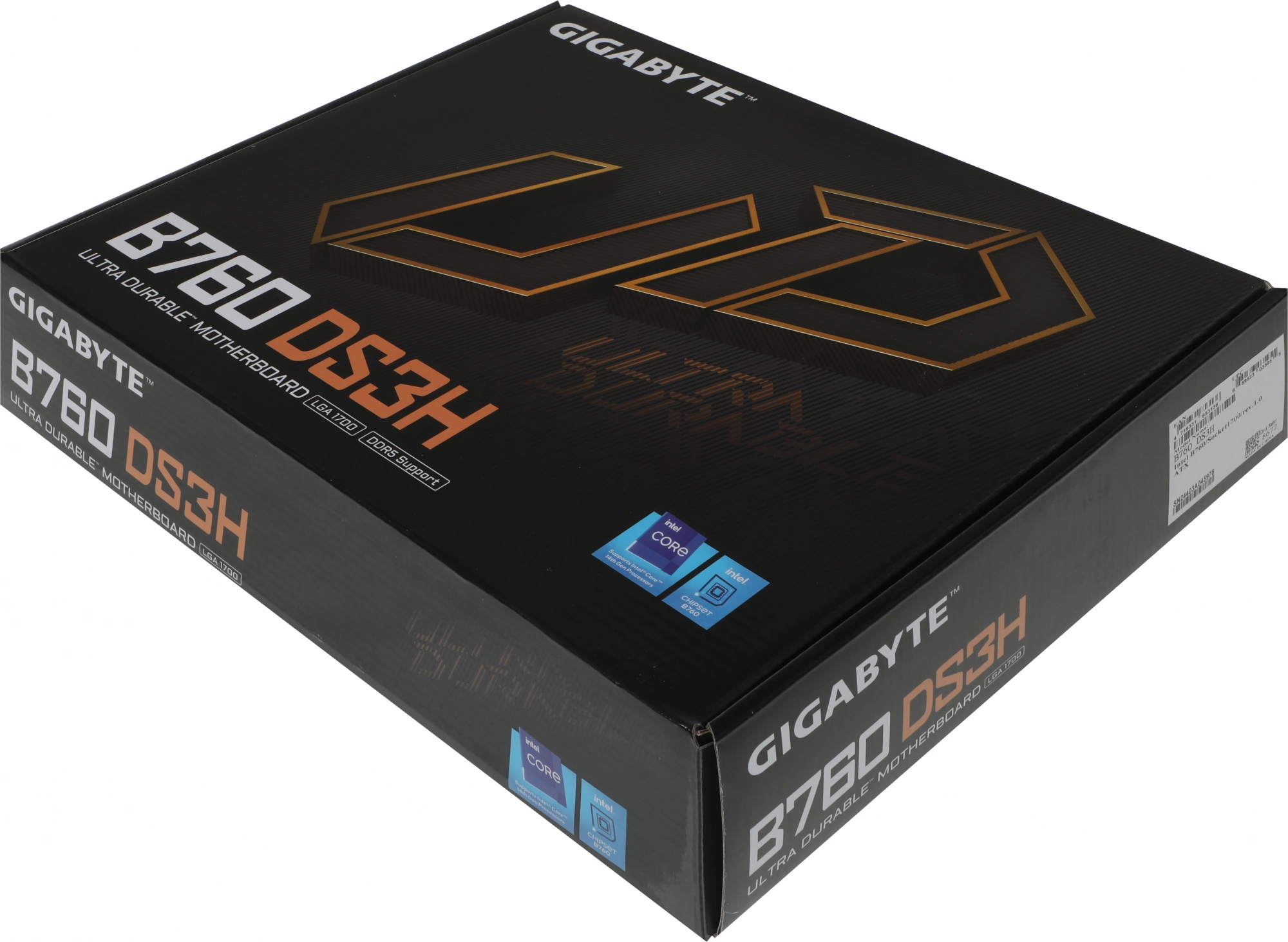 Материнская плата Gigabyte B760 DS3H Soc-1700 Intel B760 4xDDR5 ATX AC`97 8ch(7.1) GbLAN RAID+HDMI+DP