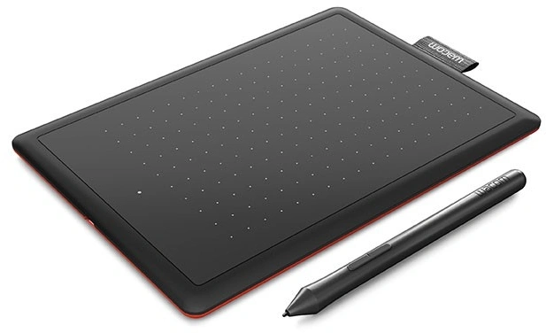 Графический планшет Wacom One by Small USB черный/красный