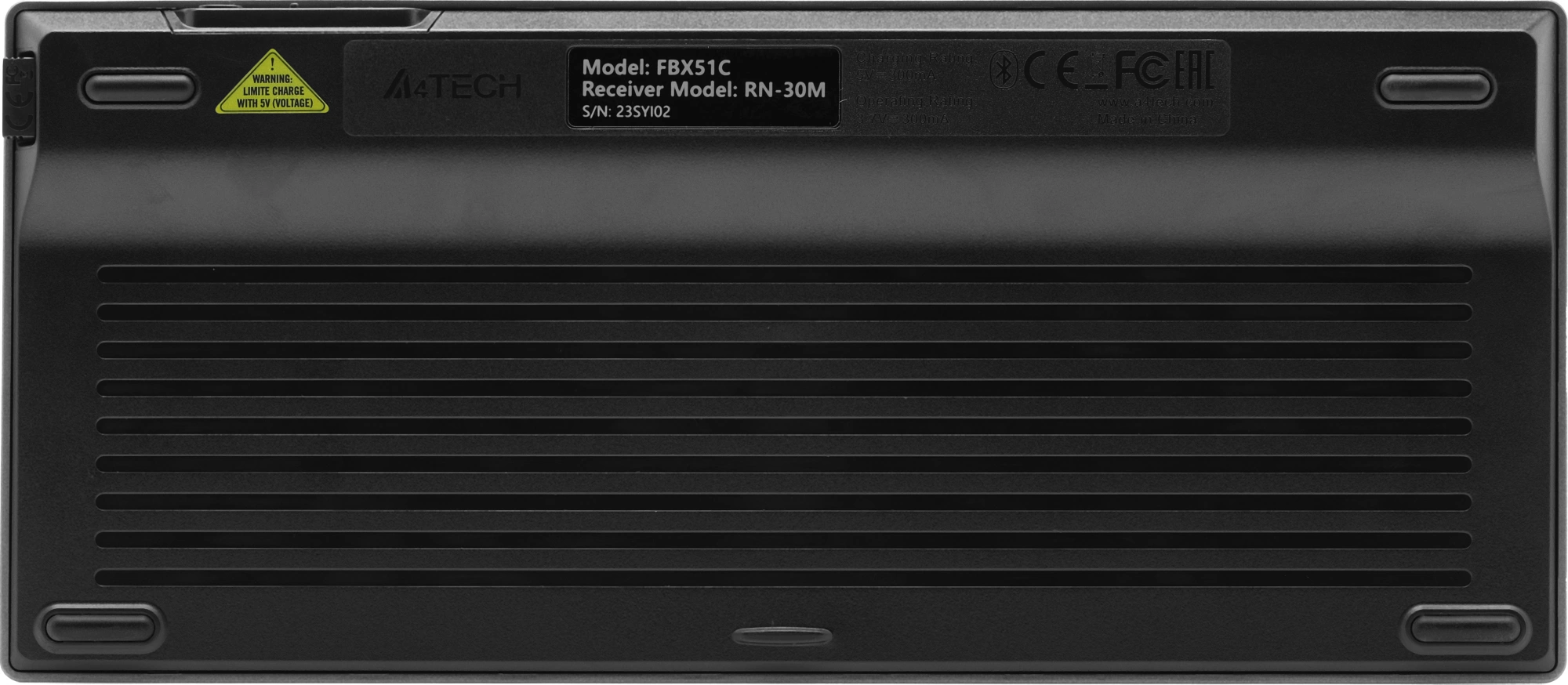 Клавиатура A4Tech FBX51C серый USB беспроводная BT/Radio slim Multimedia для ноутбука (FBX51C GREY)