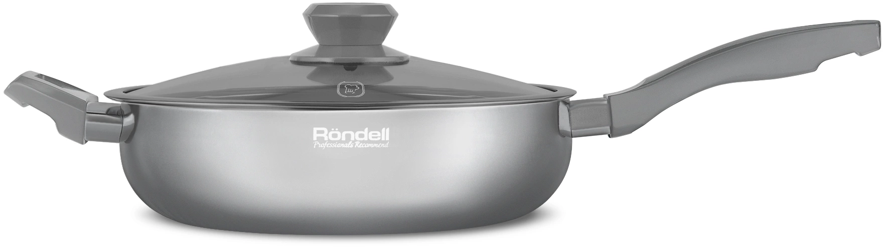 Сотейник Rondell Lumiere RDA-596 4.8л. d=26см (с крышкой) серый