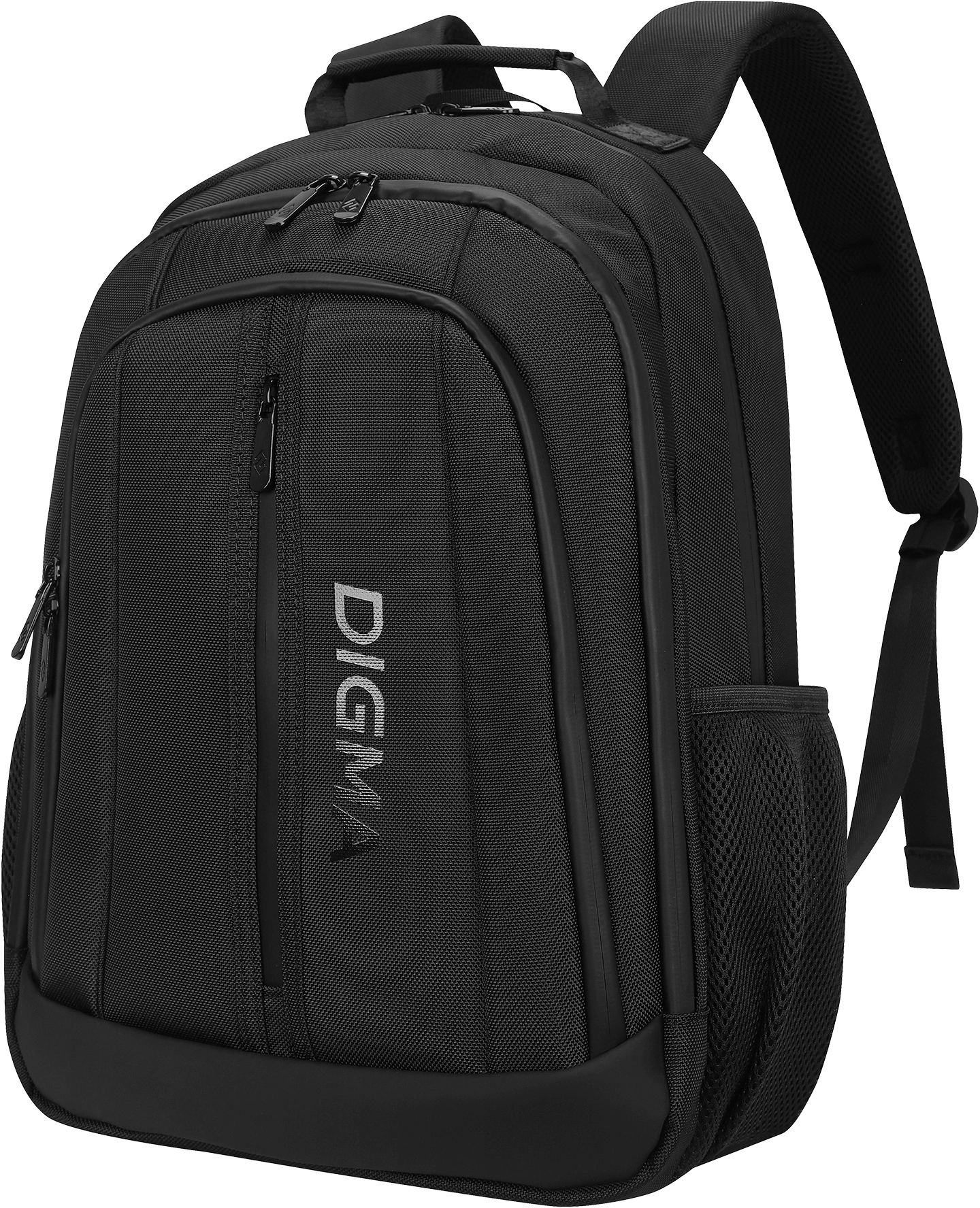 Рюкзак для ноутбука 15.6" Digma Stash S2 черный полиэстер (DGBP15S2BK)