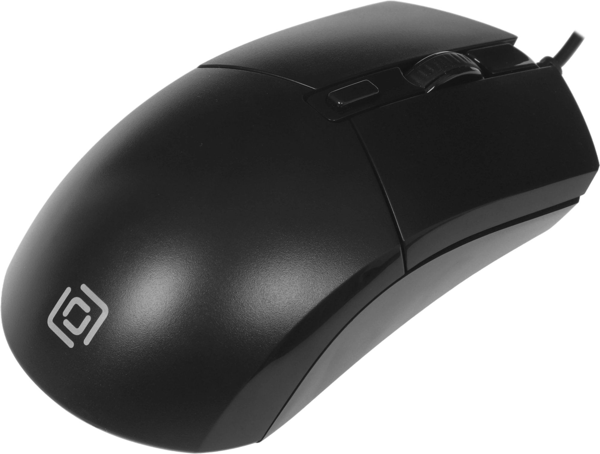 Мышь Оклик 207M черный оптическая 2400dpi USB 4but (1474598)
