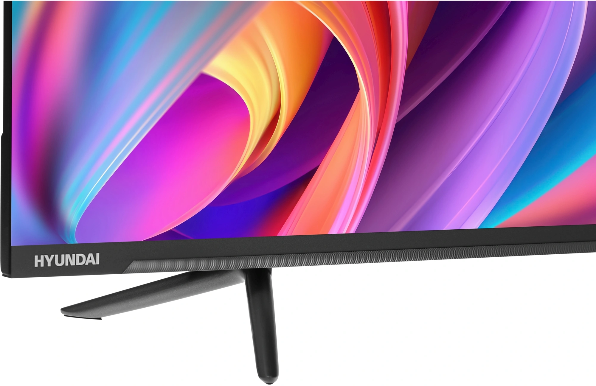 Телевизор LED Hyundai 55" H-LED55BU7100 WebOS Frameless Metal серый/серый 4K Ultra HD 60Hz MEMC DVB-T DVB-T2 DVB-C DVB-S DVB-S2 USB WiFi Smart TV