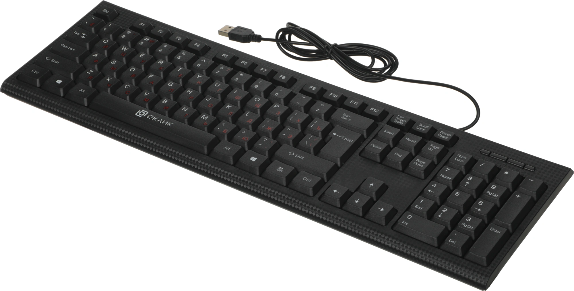 Клавиатура Оклик 120M черный USB (1083044)