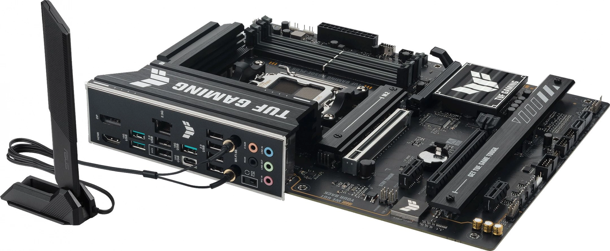 Материнская плата Asus TUF GAMING B650E-PLUS WIFI Socket AM5 AMD B650 4xDDR5 ATX AC`97 8ch(7.1) 2.5Gg RAID+HDMI+DP