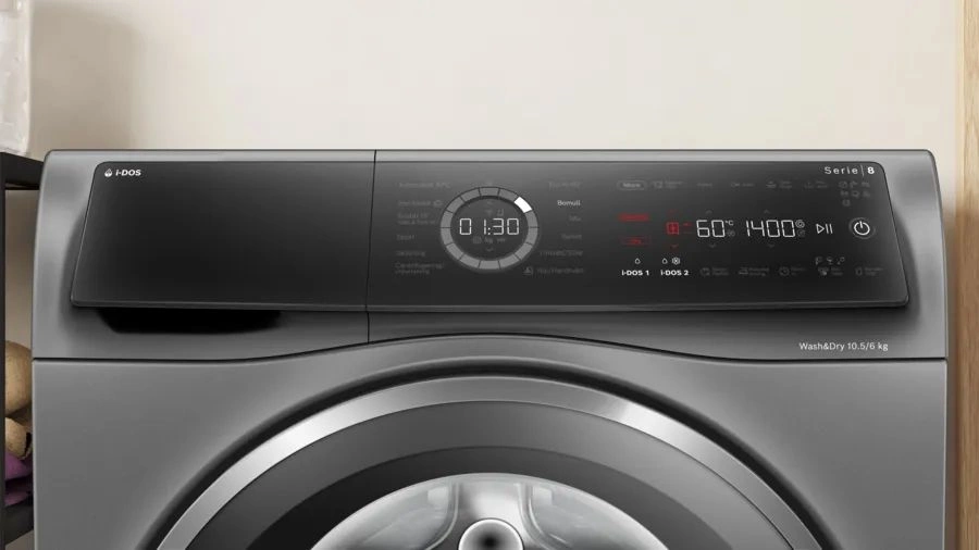 Стиральная машина Bosch Serie 8 WNC254ARSN пан.швед. загр.фронтальная макс.:10.5кг (с сушкой) серый