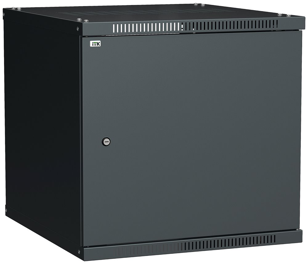 LWE5-12U66-MF - ITK Шкаф LINEA WE 12U 600x600мм дверь металл черный