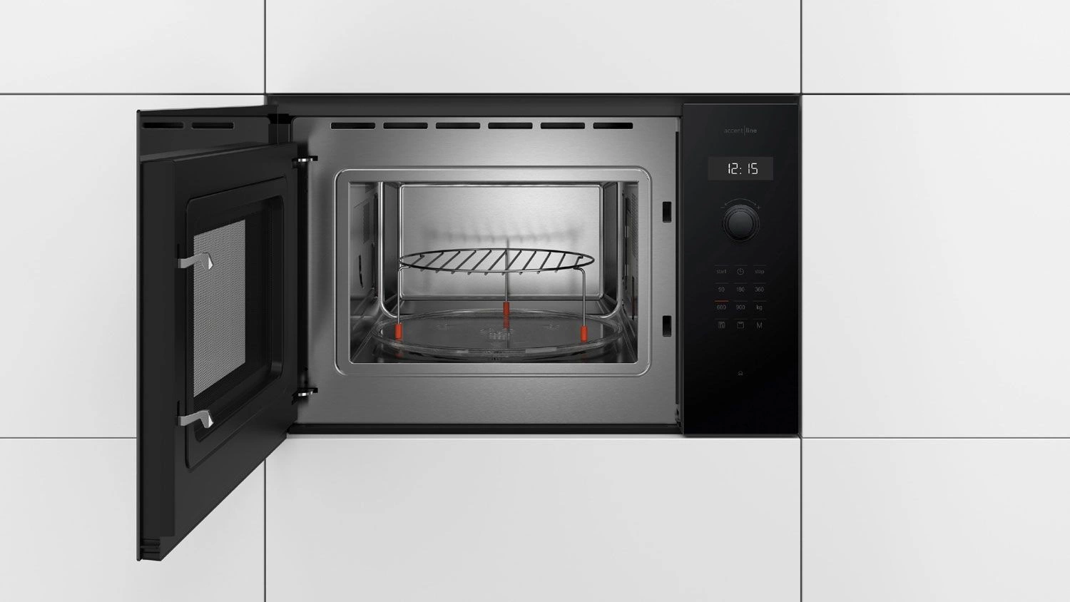 Микроволновая печь Bosch BEL454MB1F 25л. 900Вт черный (встраиваемая)