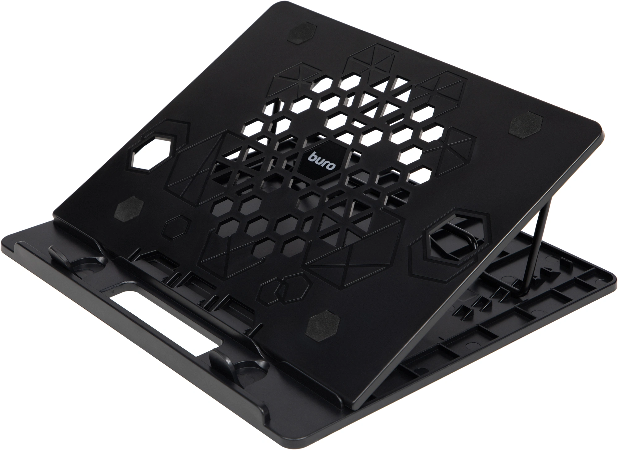 Подставка для ноутбука Buro BU-LS130 15.6" 280x250x15мм 520г металл/пластик черный