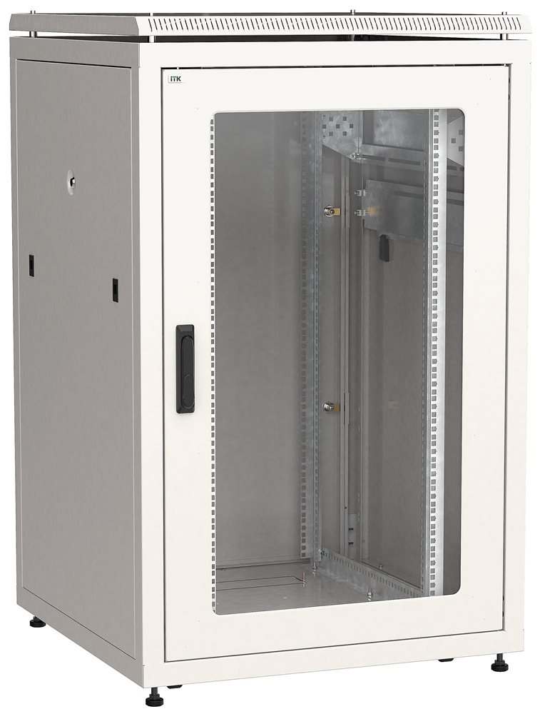 LN35-24U88-GM - ITK LINEA N 24U 800х800мм стекл. пер. дв. задн. металл. сер.