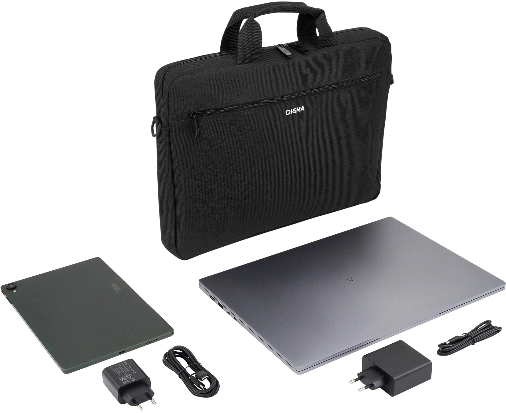 Сумка для ноутбука 15.6" Digma R-213 черный полиэстер (R213BK)
