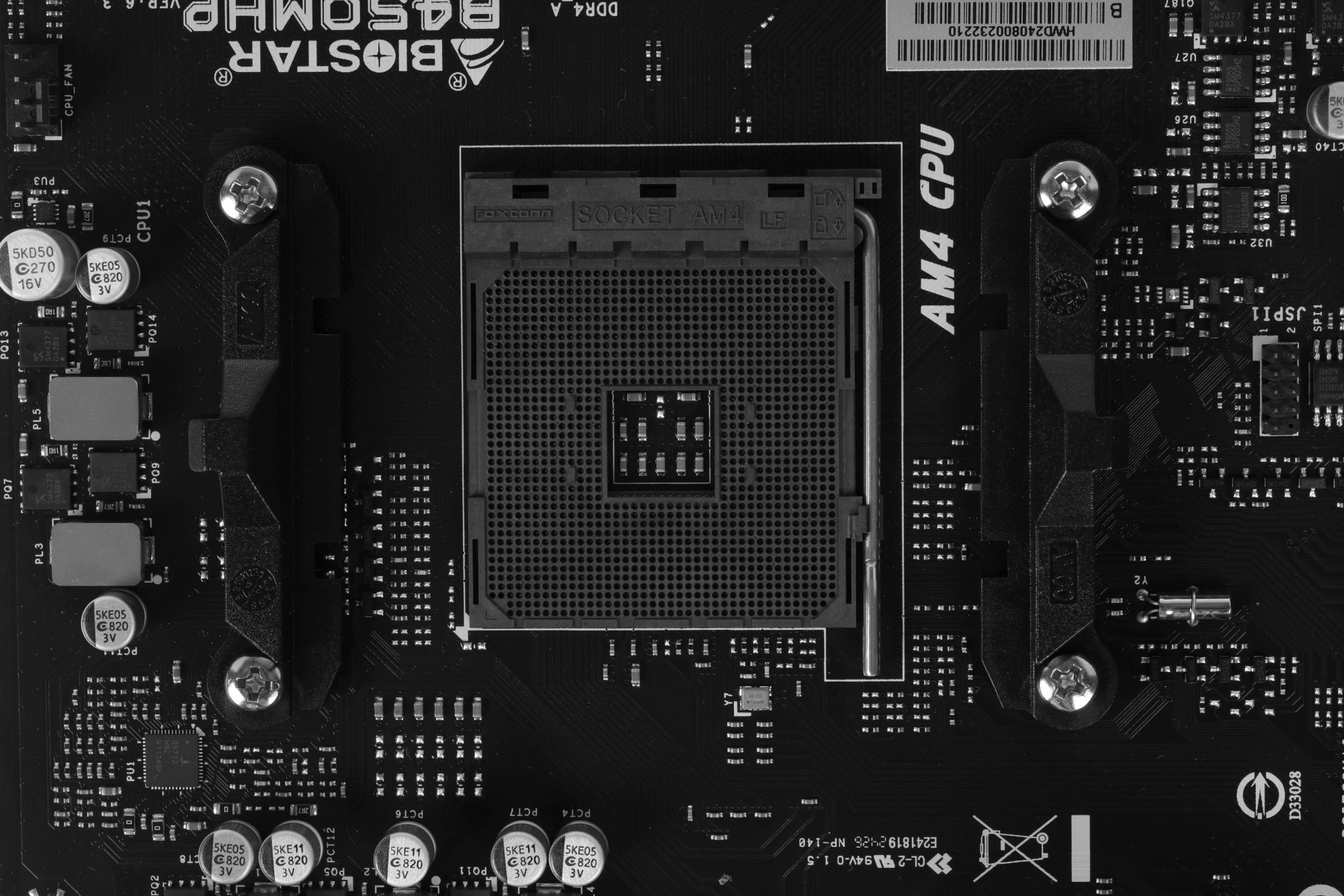 Материнская плата Biostar B450MHP Soc-AM4 AMD B450 2xDDR4 mATX AC`97 8ch(7.1) GbLAN RAID+VGA+HDMI