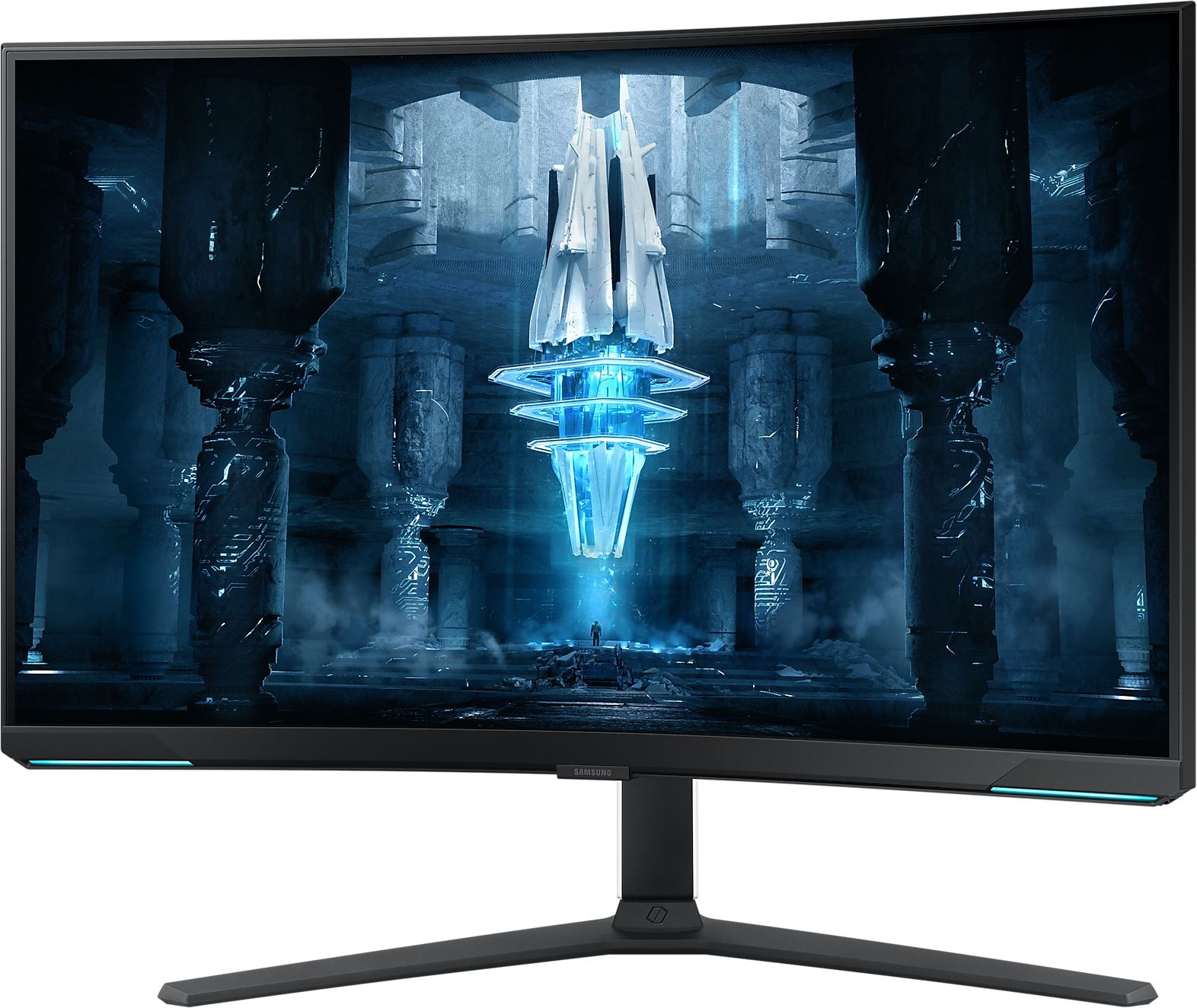 Монитор Samsung 32" Odyssey Neo G8 S32BG852NI черный/белый VA LED 16:9 HDMI полуматовая HAS Piv 350cd 178гр/178гр 3840x2160 240Hz FreeSync Premium Pro DP 4K USB 7кг