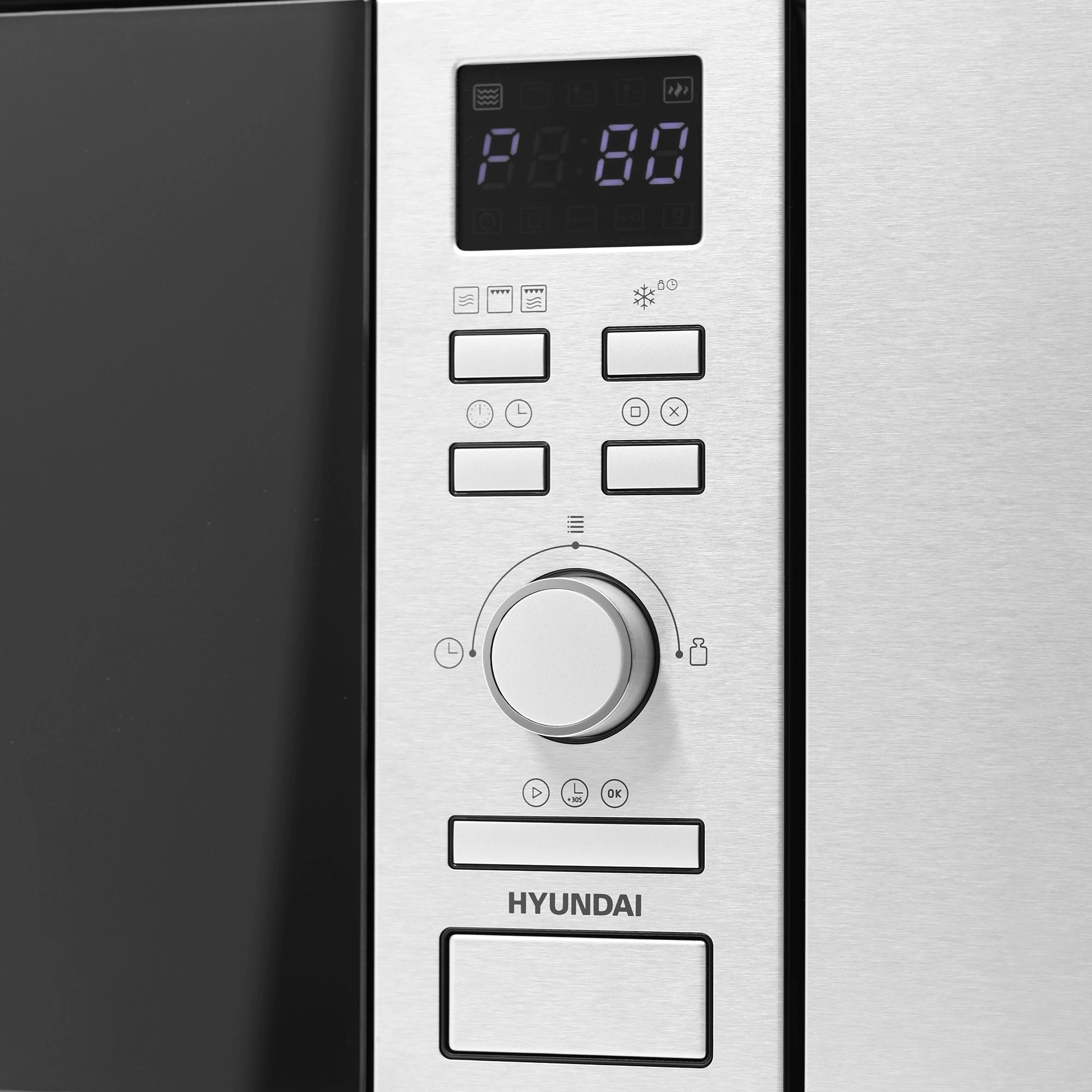 Микроволновая печь Hyundai HBW 2040 IX 20л. 800Вт нержавеющая сталь (встраиваемая)