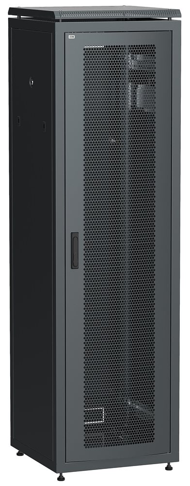 LN05-42U68-P - ITK Шкаф сетевой 19" LINEA N 42U 600х800 мм перфорированная передняя дверь черный