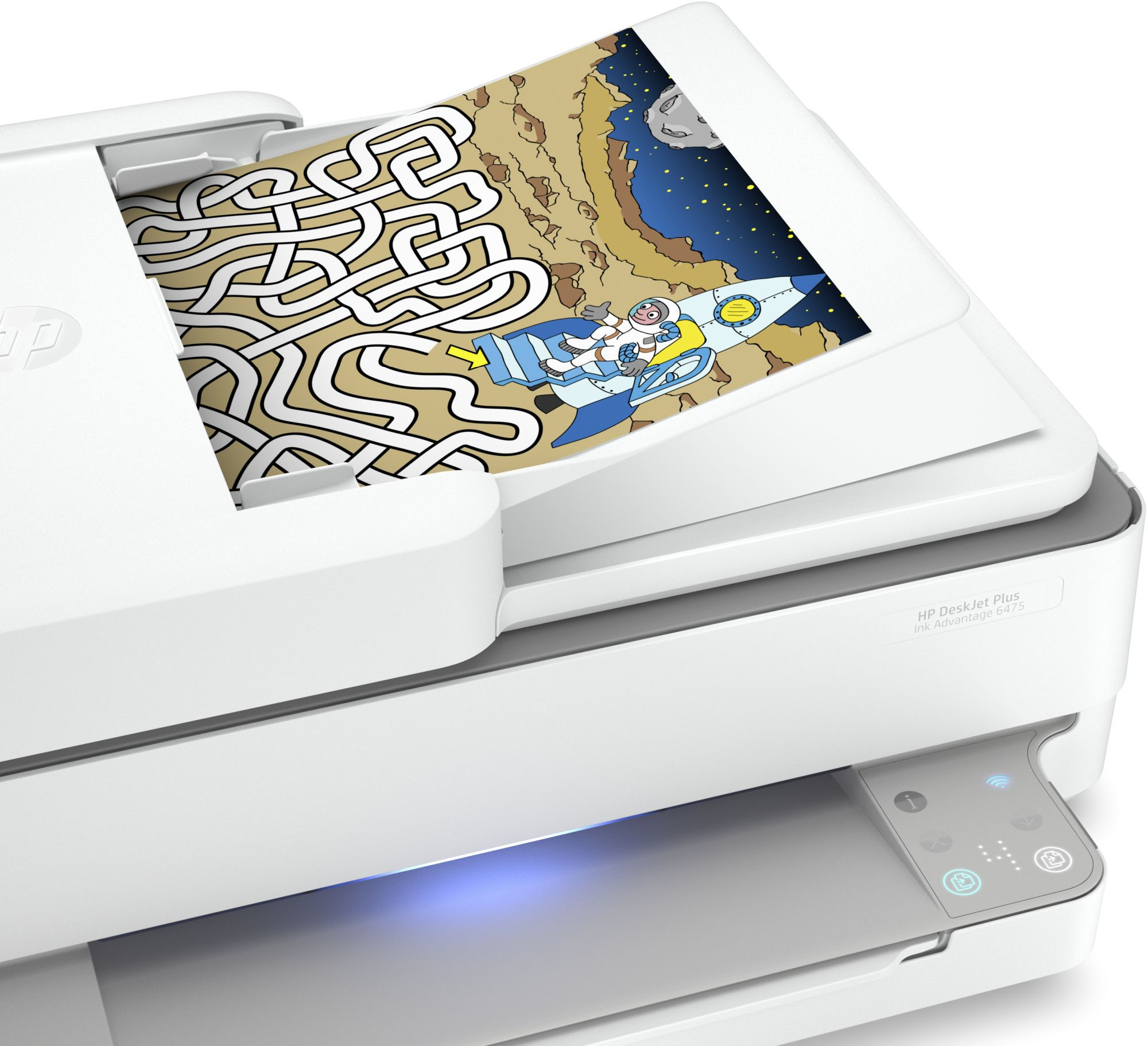 МФУ струйный HP DeskJet Plus Ink Advantage 6475 (5SD78C) A4 Duplex WiFi белый