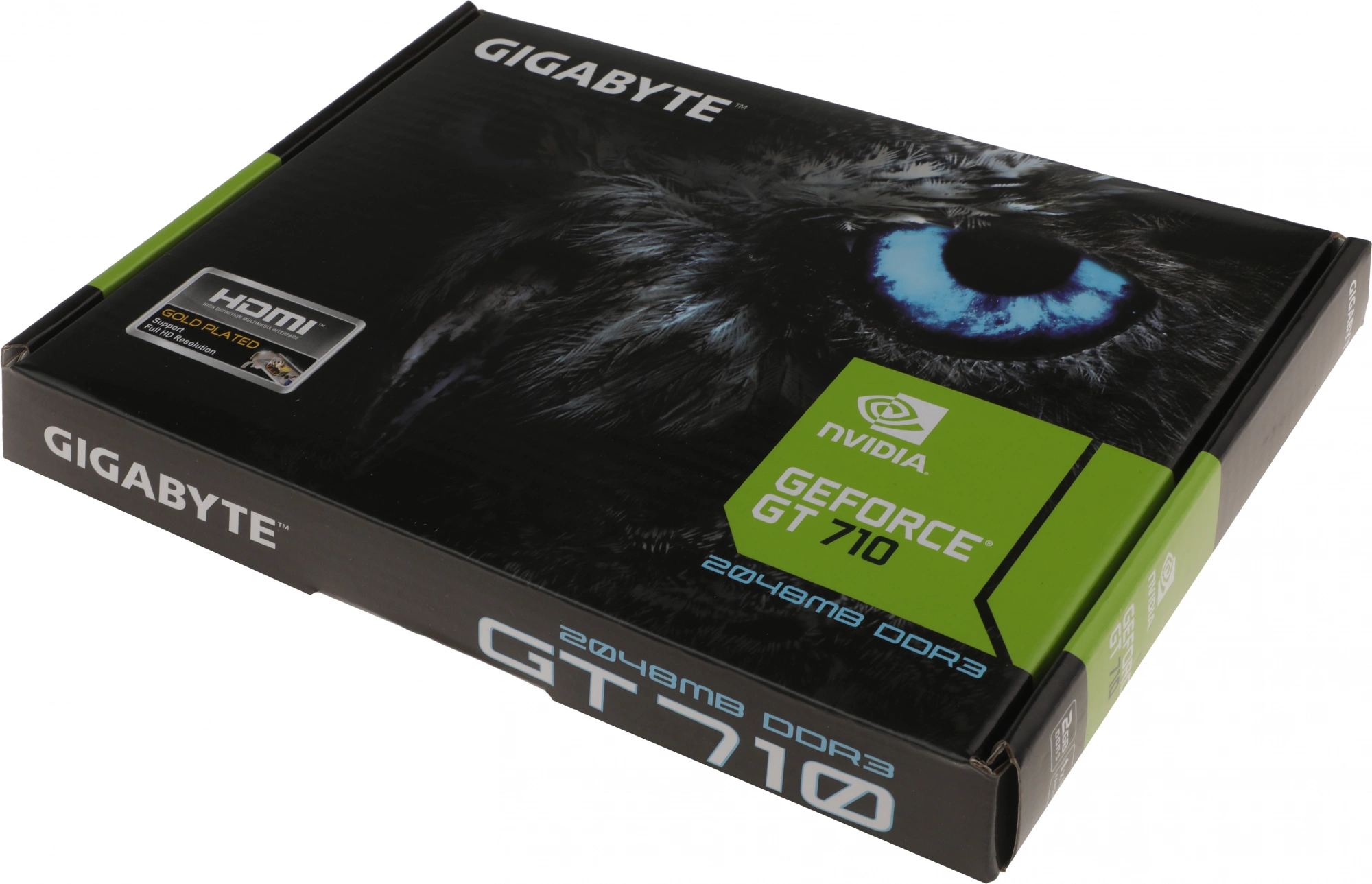 Видеокарта Gigabyte PCI-E 2.0 GV-N710D3-2GL 2.0 NVIDIA GeForce GT 710 2Gb 64bit DDR3 954/1600 DVIx1 HDMIx1 CRTx1 HDCP Ret low profile