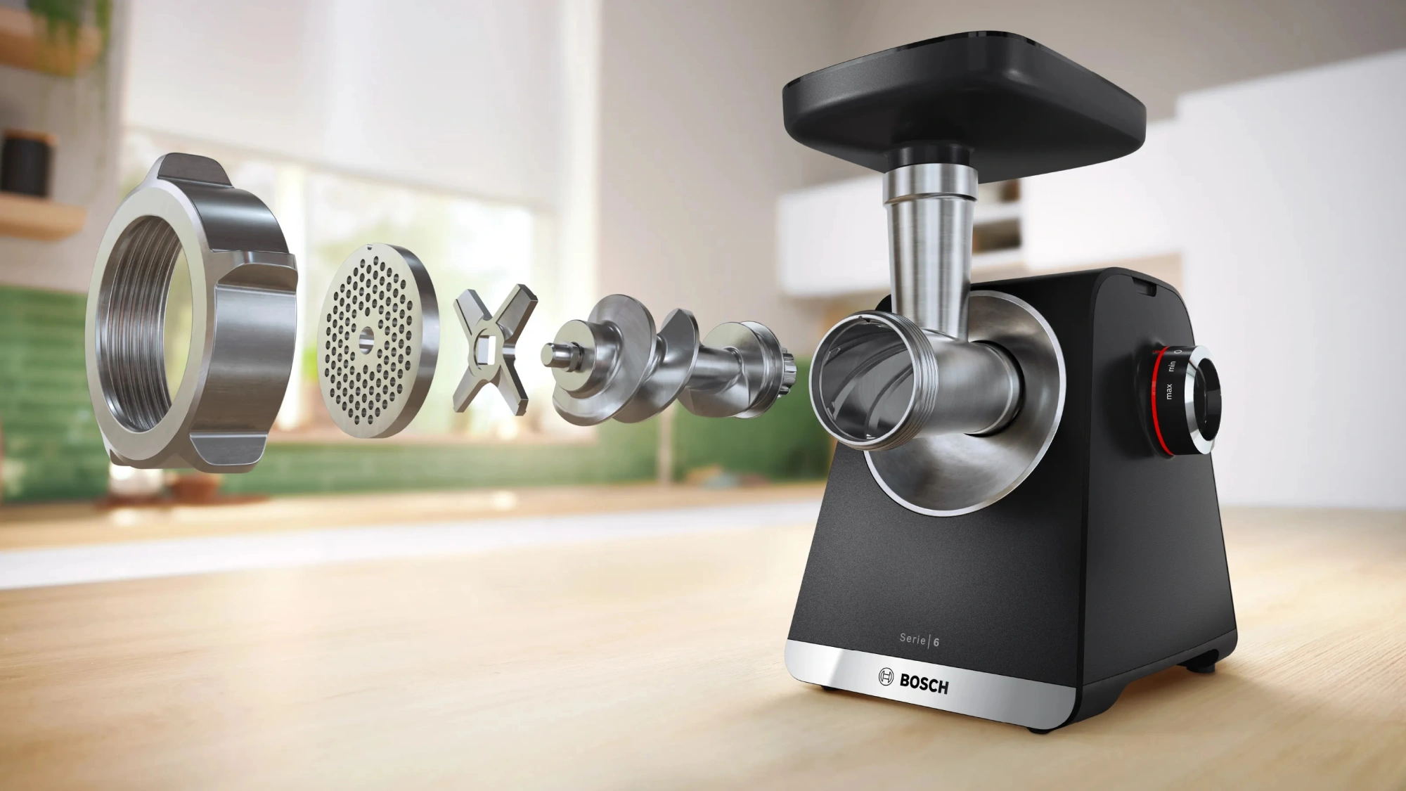 Мясорубка Bosch MFWS640B 2100Вт черный