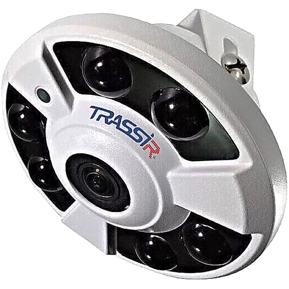 TR-D9151IR2 v2 1.4 - 5Мп IP-камера TRASSIR панорамного обзора (фишай) с ИК-подсветкой.
