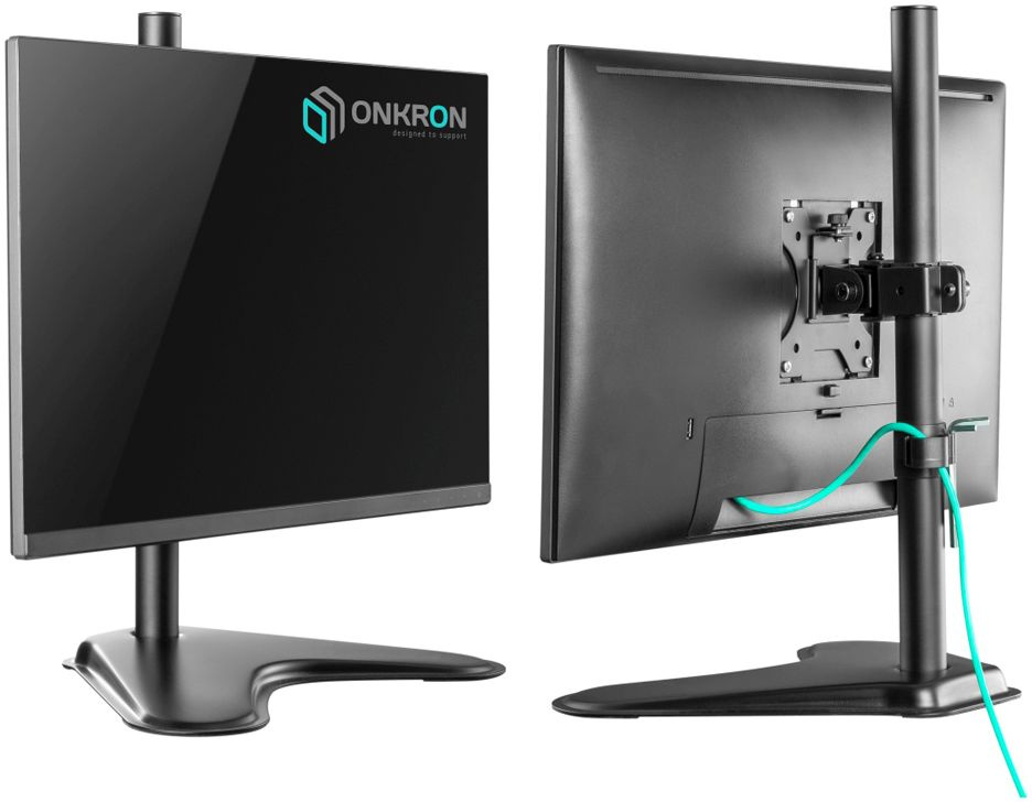 Кронштейн для мониторов Onkron D101FS черный 13"-34" макс.8кг настольный поворот и наклон