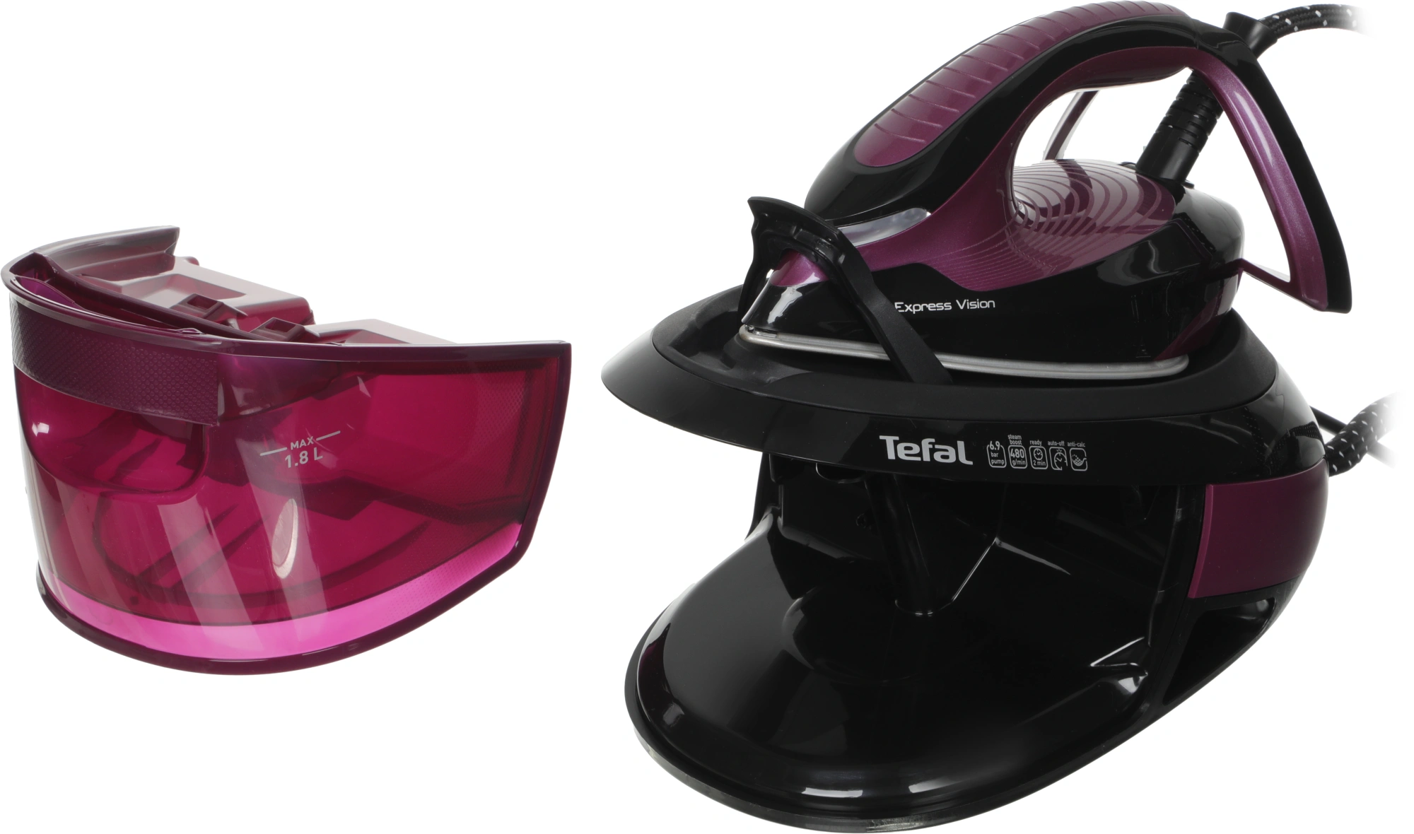 Парогенератор Tefal Express Vision SV8152E0 2800Вт фиолетовый/черный