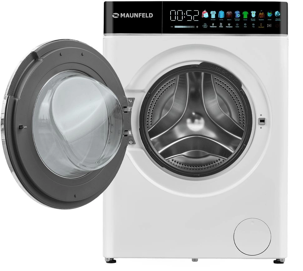 Стиральная машина Maunfeld MFWD1295WH05 класс: B загр.фронтальная макс.:9кг (с сушкой) белый инвертор