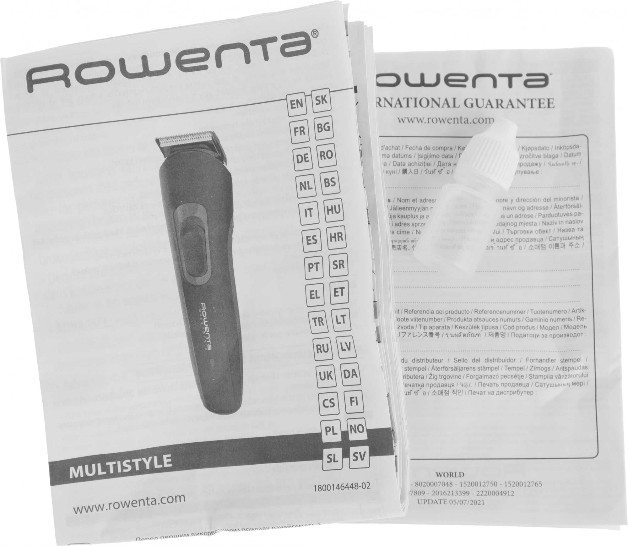 Триммер Rowenta Jungle TN8908F0 черный/бирюзовый (насадок в компл:3шт)