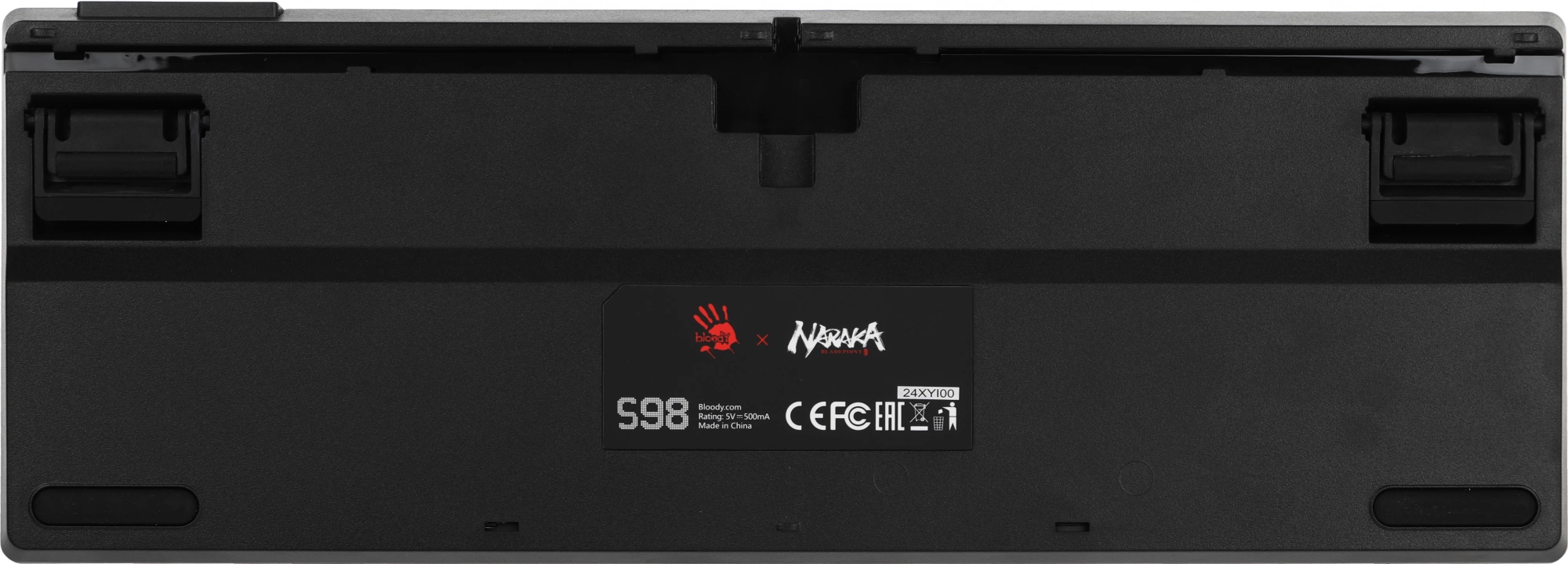 Клавиатура A4Tech S98 Naraka механическая черный/красный USB for gamer LED кабель 1.8м