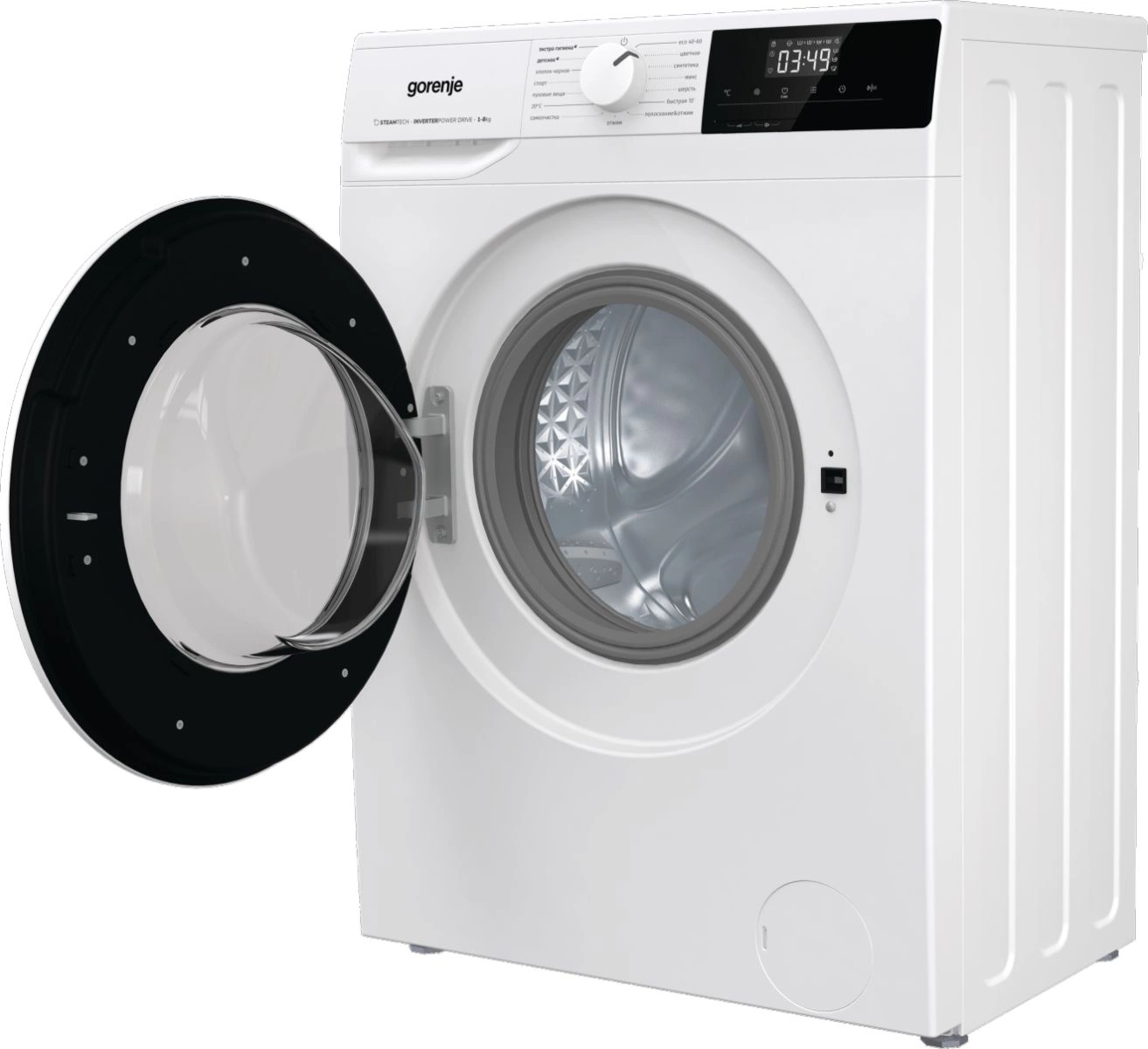 Стиральная машина Gorenje WNHPI84AS/R класс: A загр.фронтальная макс.:8кг белый инвертор