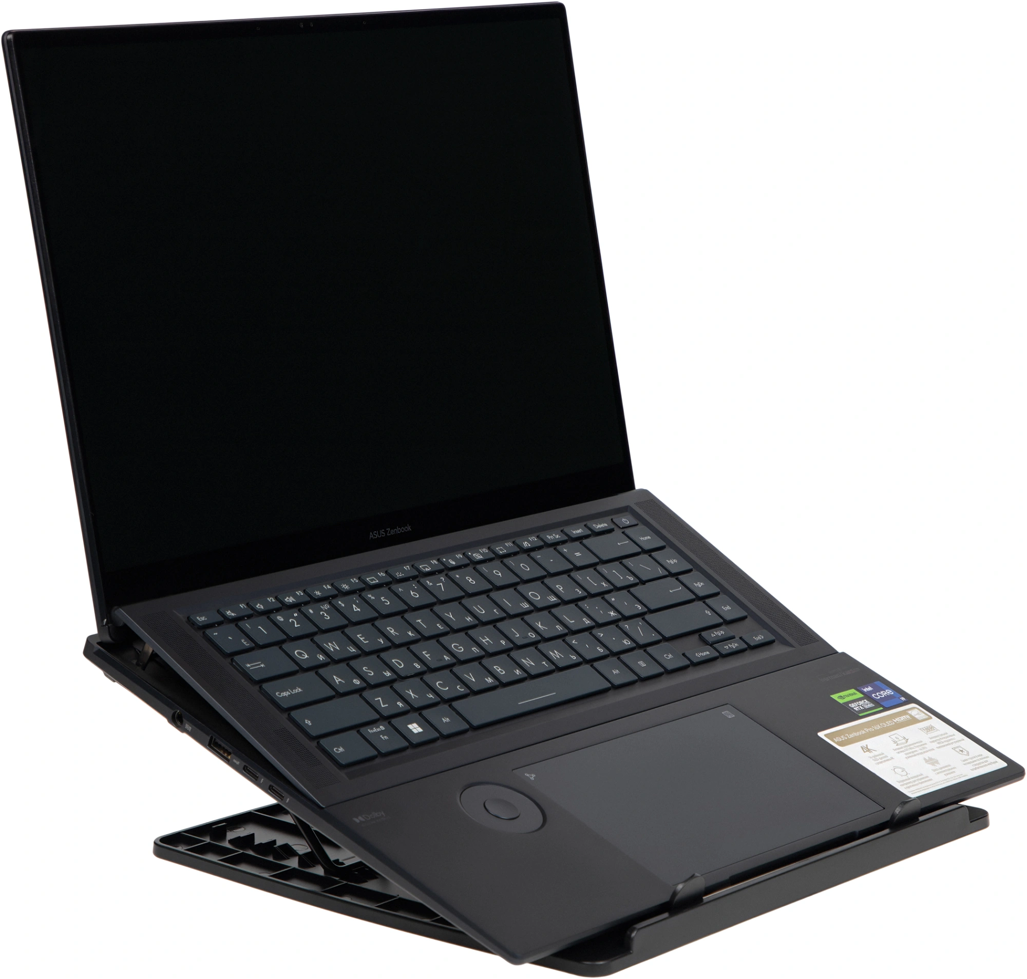 Подставка для ноутбука Buro BU-LS130 15.6" 280x250x15мм 520г металл/пластик черный
