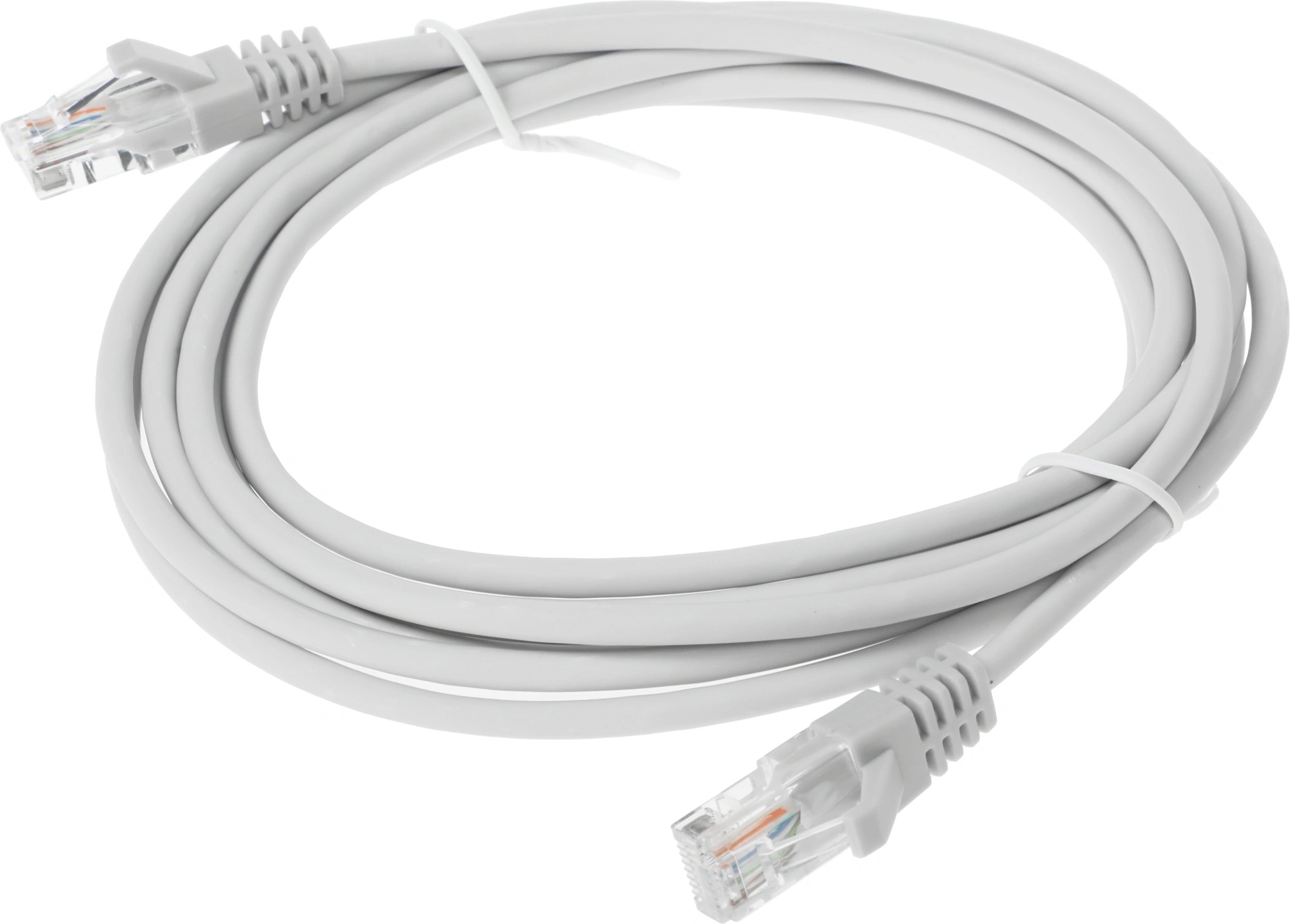 Патч-корд Suprlan 10-0144 UTP RJ-45 вил.-вилка RJ-45 кат.5E 3м серый LSZH 26AWG
