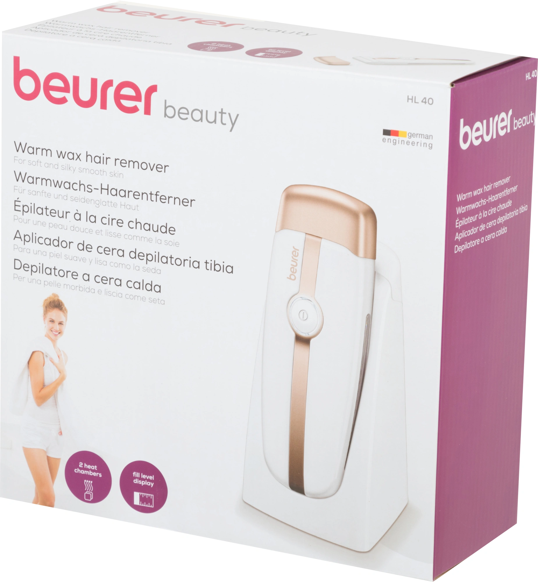Прибор удал.вол. Beurer HL40 белый/золотистый (577.00)